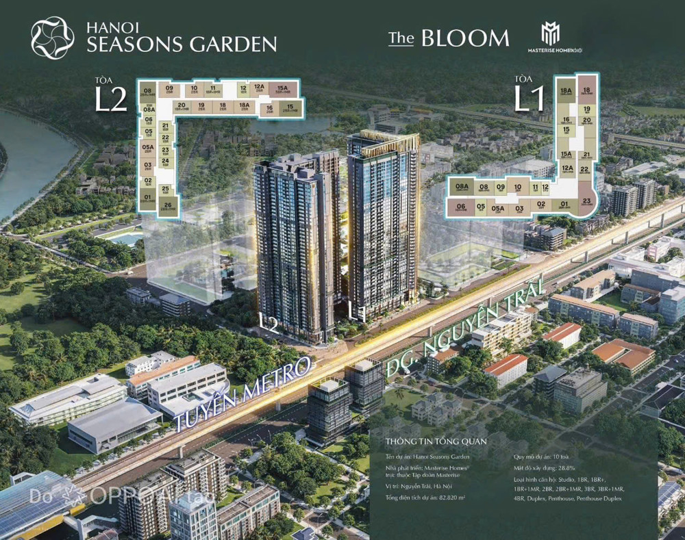 Thông Tin Chính Thức Da • Tên Dự Án: Lumière Hanoi Seasons Garden• Vị Trí: Nguyễn Trãi, Hà Nội