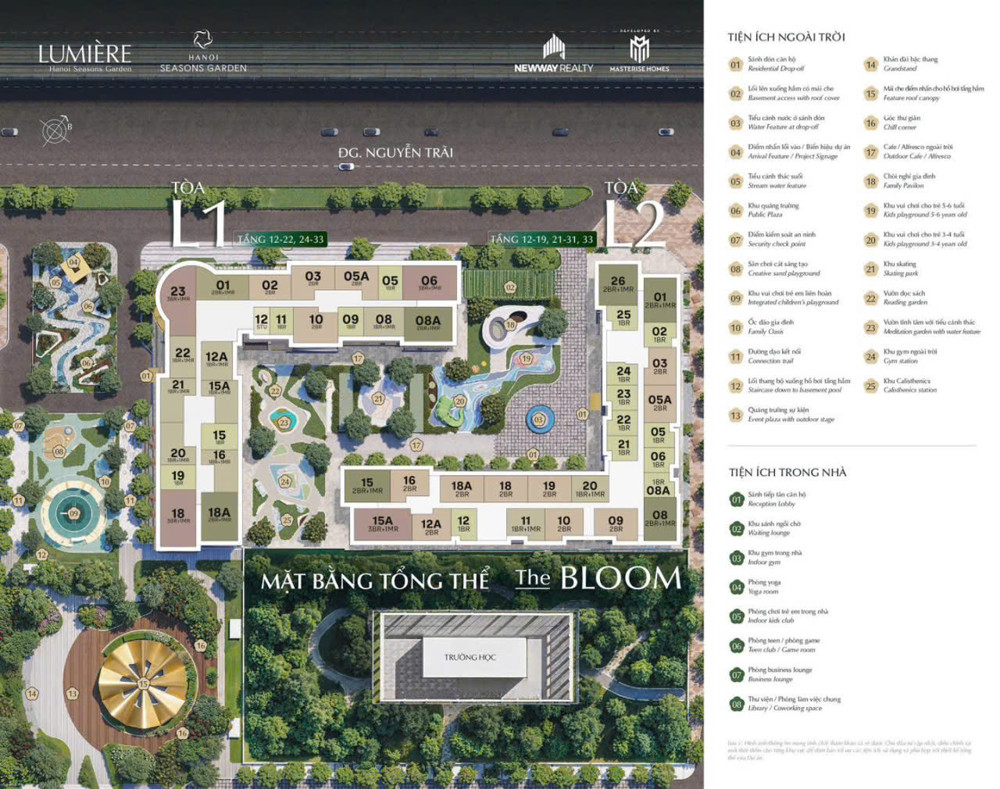 Thông Tin Chính Thức Da • Tên Dự Án: Lumière Hanoi Seasons Garden• Vị Trí: Nguyễn Trãi, Hà Nội