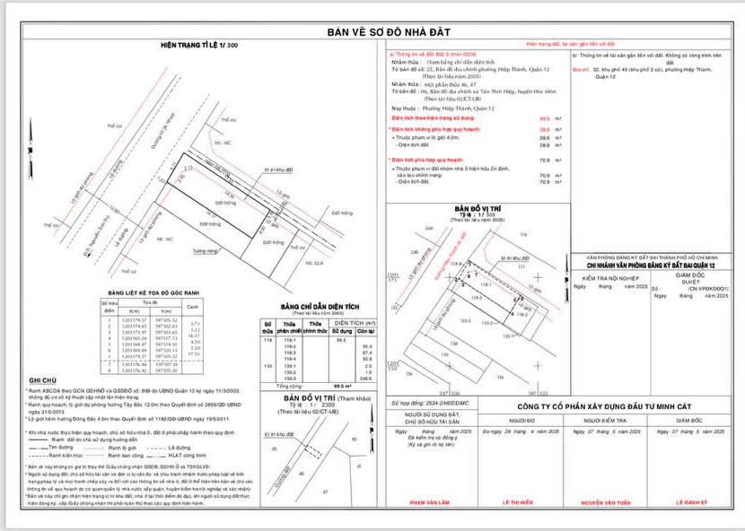 Bán Gấp 2 Lô Đất Mt Hiệp Thành 26 – Q.12 – Vị Trí Vàng Sát Chợ & Trường Học