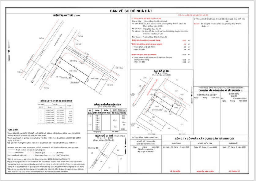 Bán Gấp 2 Lô Đất Mt Hiệp Thành 26 – Q.12 – Vị Trí Vàng Sát Chợ & Trường Học