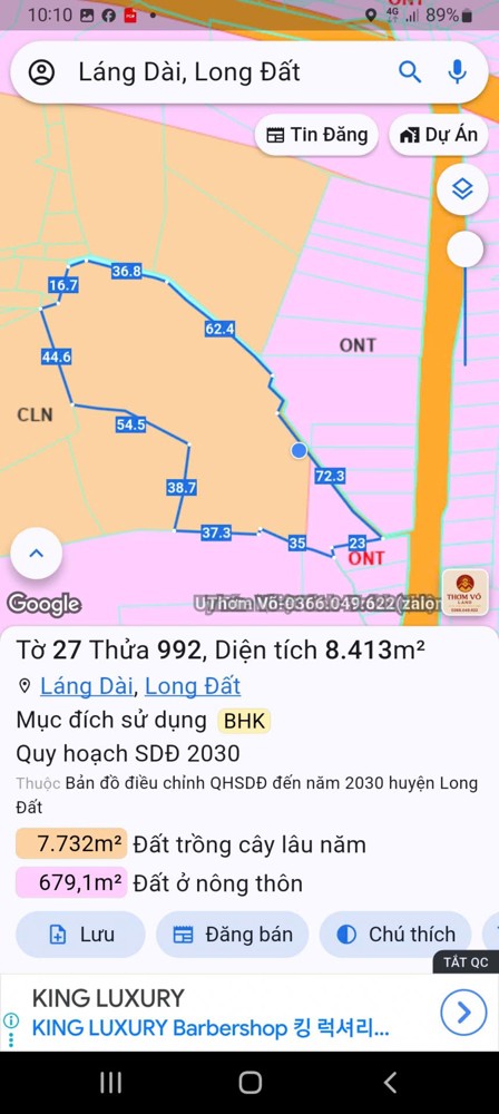 Hót Hót Đất Đẹp – Giá Siêu Hời Chính Chủ Cần Bán Đất Tại Xã Láng Dài, Huyện Đất Đỏ, Tỉnh Bà Rịa –