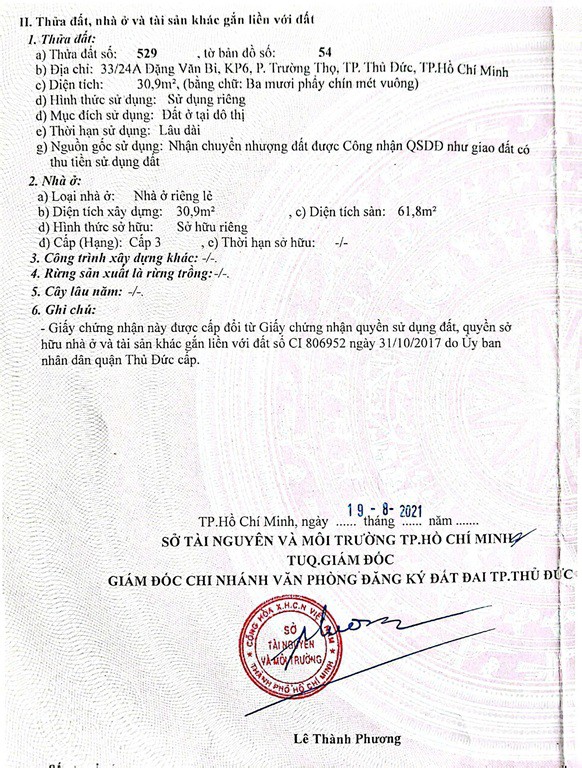 Chính Chủ Cần Bán Nhà Đẹp Đặng Văn Bi, Phường Trường Thọ, Tp Thủ Đức - Hồ Chí Minh