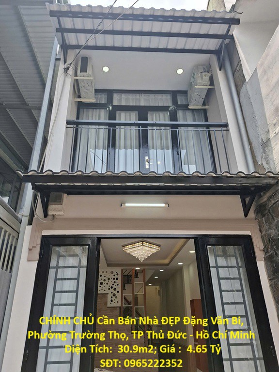 Chính Chủ Cần Bán Nhà Đẹp Đặng Văn Bi, Phường Trường Thọ, Tp Thủ Đức - Hồ Chí Minh