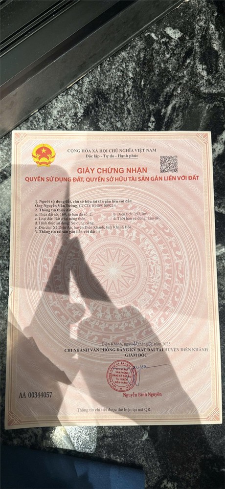 Hot Hot – Cần Bán Lô Đất – Giá Tốt –Tặng Nhà Cấp 4 Đang Cho Thuê X.diên An, H.diên Khánh, Khánh Hòa
