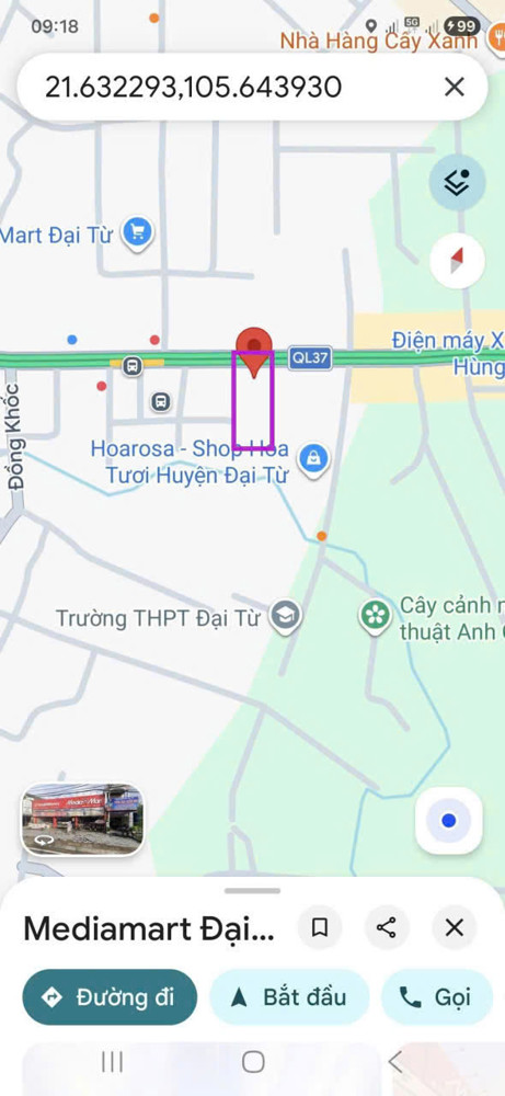 Chính Chủ Bán Đất Tặng Nhà Tại Trung Tâm Thị Trấn Hùng Sơn (Nay Là Xã Đại Phúc), Đại Từ, Thái Nguyên