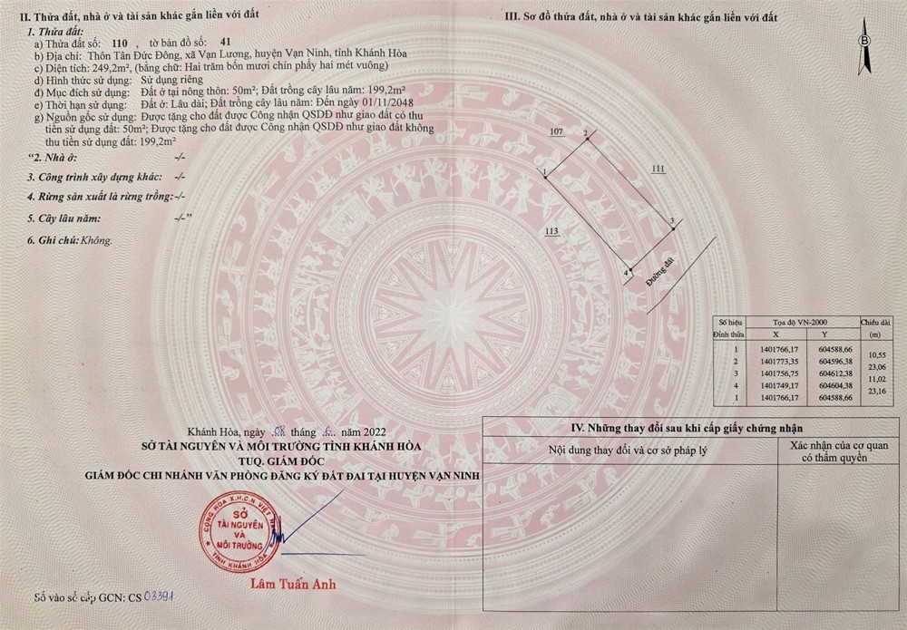 Đất Đẹp - Giá Tốt Chính Chủ Bán Lô Góc Mặt Biển 370M2 Xã Vạn Lương, Vạn Ninh Khánh Hoà