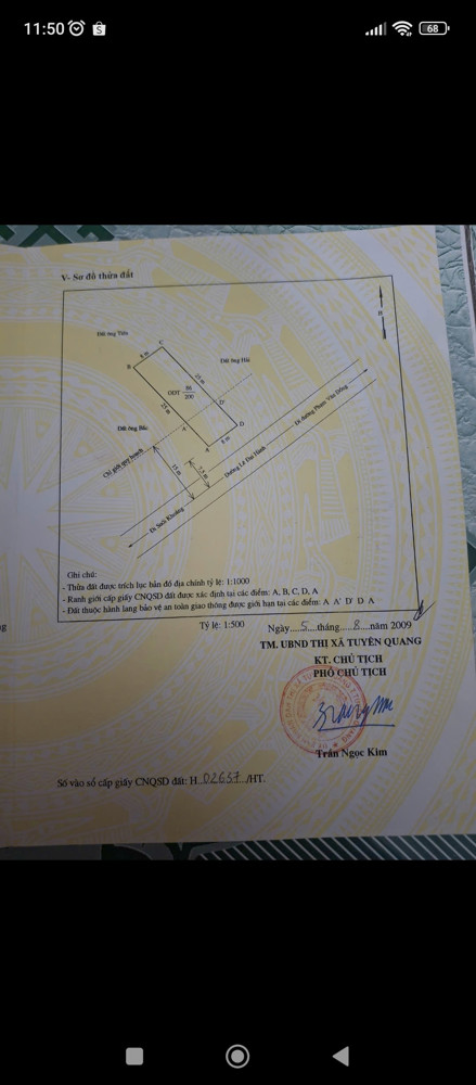 Chính Chủ Bán Đất Mặt Tiền Đường Lê Đại Hành – Vị Trí Đẹp, Tiềm Năng Kinh Doanh Cao