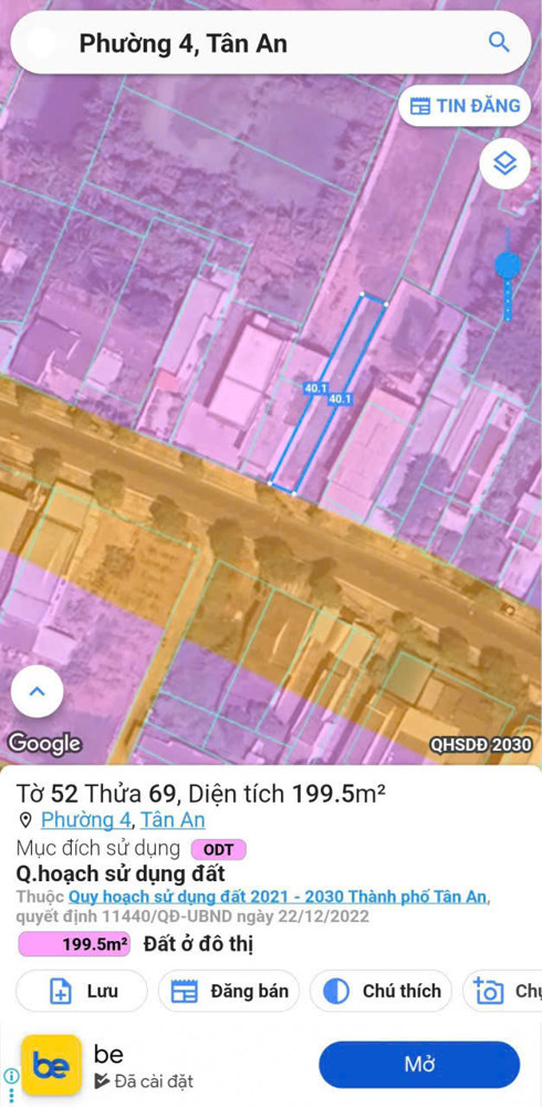 Chính Chủ Bán Đất Mặt Tiền Đường Võ Văn Môn - Tỉnh Long An - Vị Trí Đẹp, Tiềm Năng Tăng Giá Cao