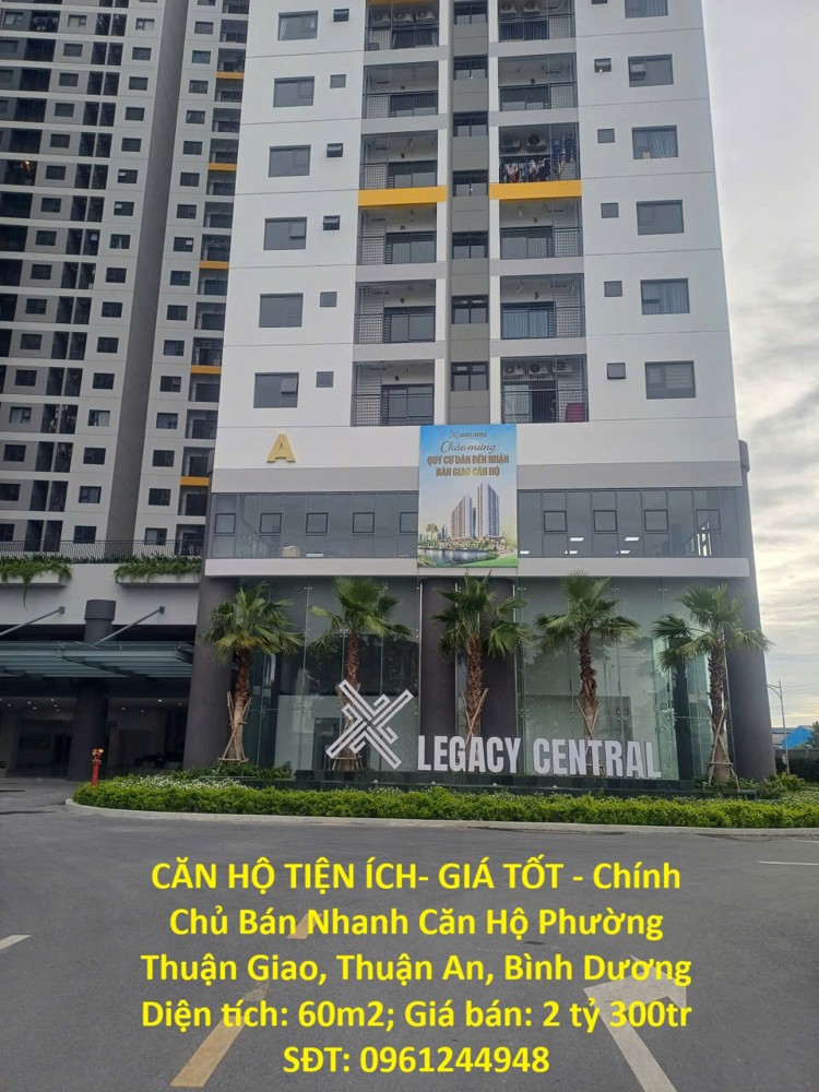 Căn Hộ Tiện Ích- Giá Tốt - Chính Chủ Bán Nhanh Căn Hộ Phường Thuận Giao, Thuận An, Bình Dương