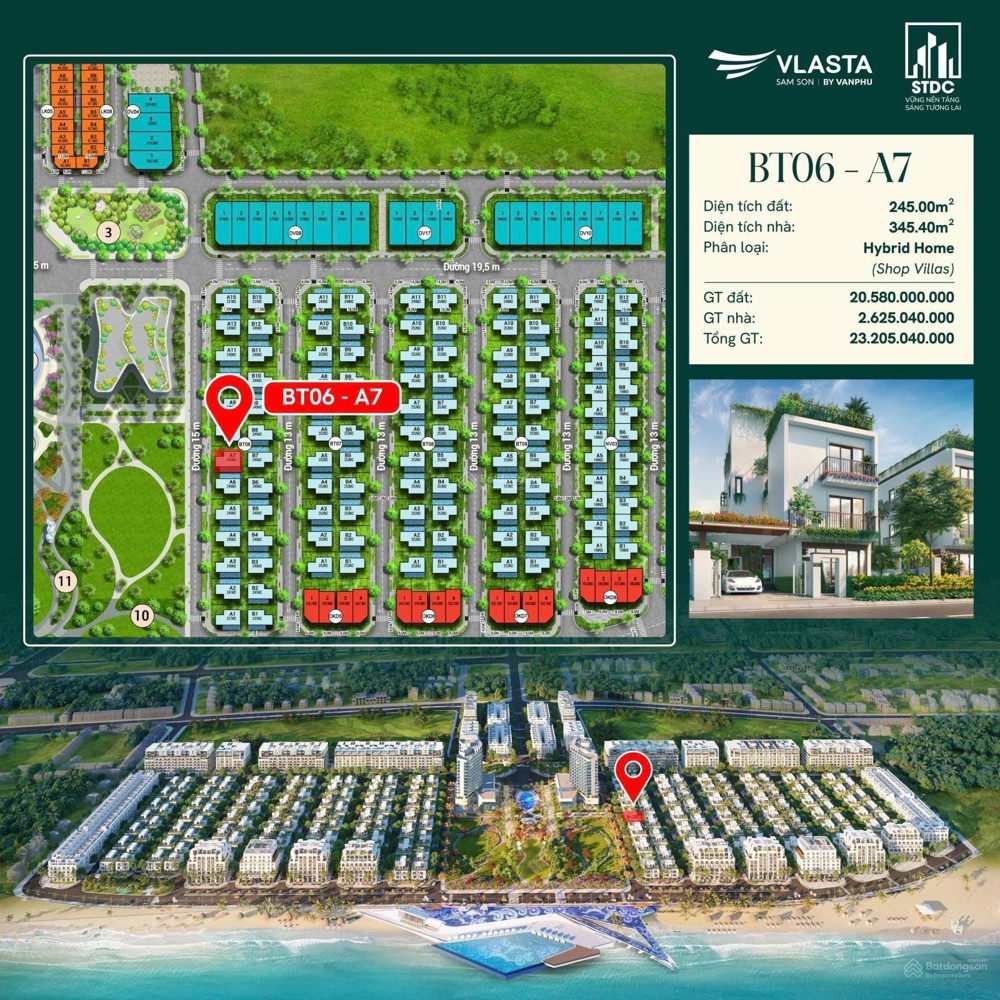 Chỉ Hơn 20 Tỷ Sở Hữu Biệt Thự Biển 245M² Tại Vlasta Sầm Sơn