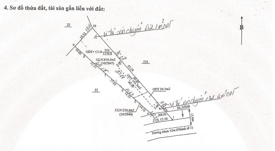Cho Thuê Đất Trống Mặt Tiền Đường Nhựa – Diện Tích 1.230,8M², Thổ Cư 984,5M² – Phù Hợp Kho Bãi,