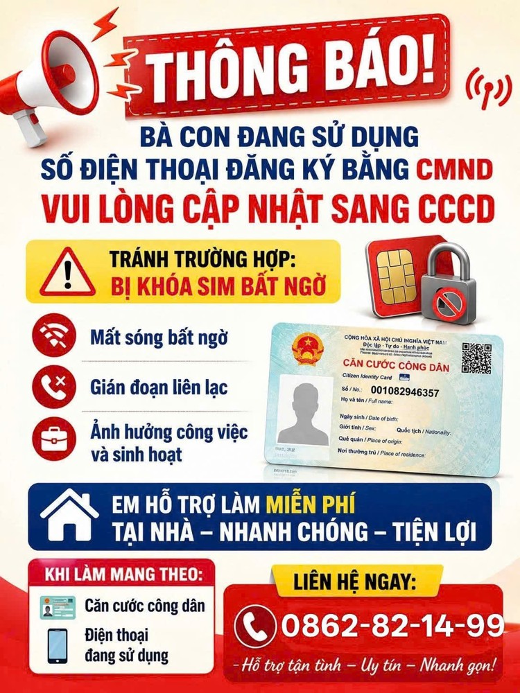 Chuẩn Hóa Thông Tin Thuê Bao Di Động Theo Thông Tư 08 - Hotline Hỗ Trợ Nhanh: 0862.821.499