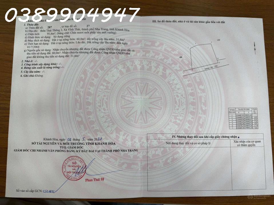 Nhà 2 Tầng Lại Còn Gara Ô Tô Trong Sân Tại Đường Vĩnh Thái, Phường Nam Nha Trang Chỉ 2,99 Tỷ