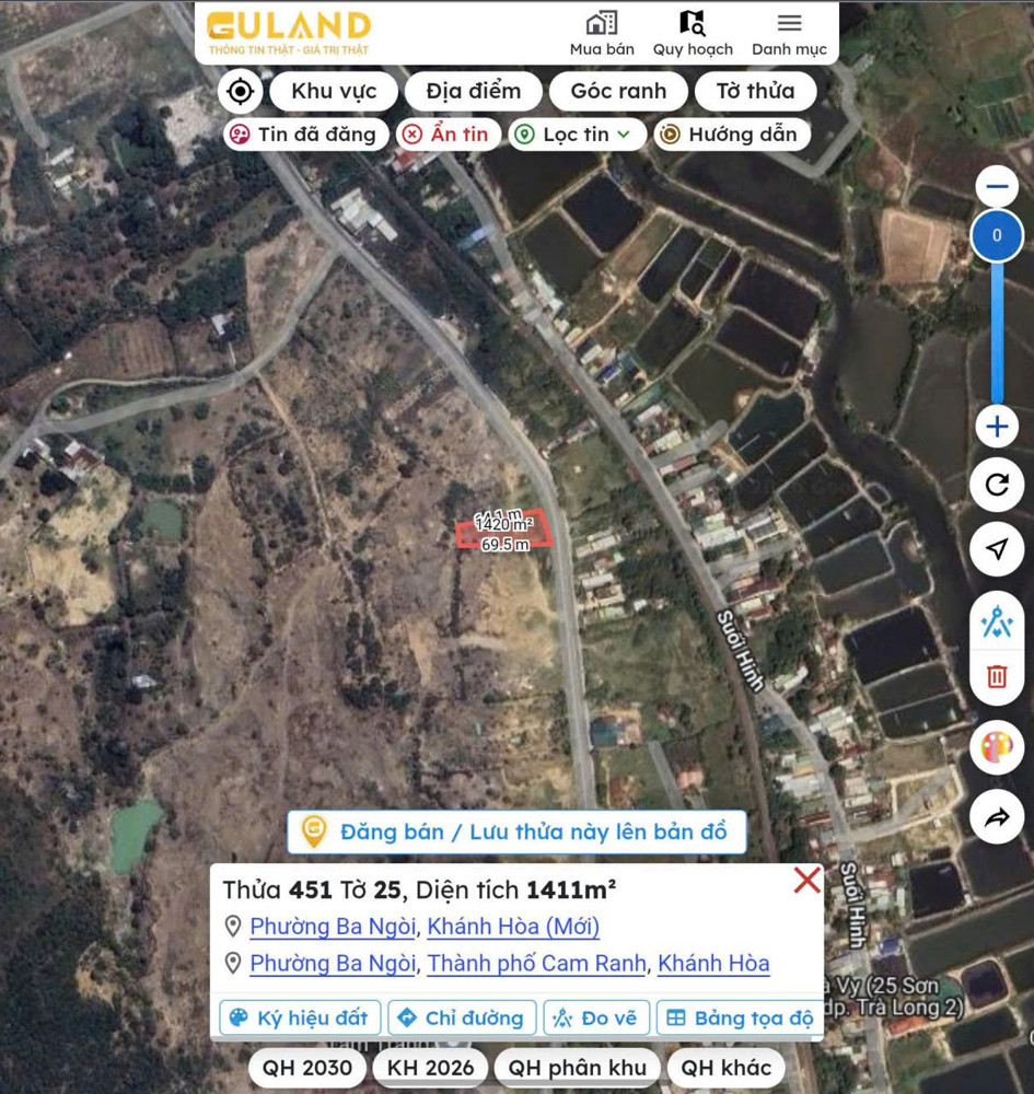Bán Đất Góc Hiếm Trong Lõi Quy Hoạch Kdc Trà Long 2 – Phường Ba Ngòi, Tp. Cam Ranh, Khánh Hòa