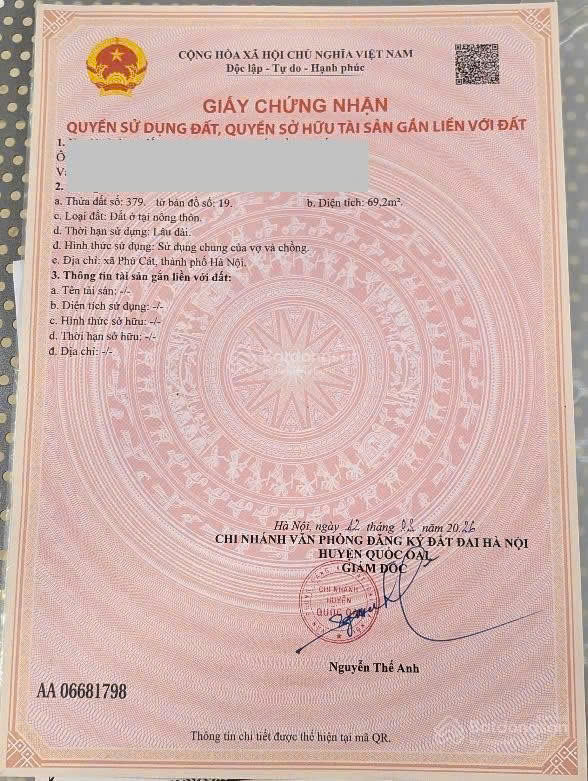 Cần Tiền Trả Ngân Hàng - Bán Gấp Lô Đất Đẹp Đường 21A, Hòa Thạch, Quốc Oai - Cơ Hội Đầu Tư Hiếm Có