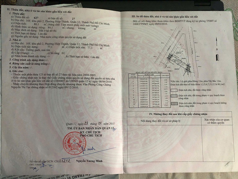 Nhà Đẹp – Giá Tốt- Chính Chủ Cần Bán Nhà Hai Mặt Tiền Tại Phường Hiệp Thành, Quận 12, Tp Hồ Chí Minh