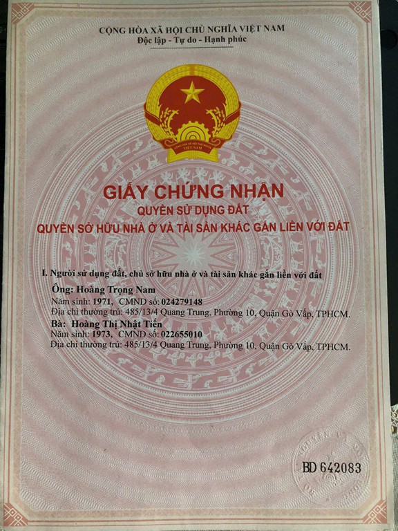 Nhà Đẹp – Giá Tốt- Chính Chủ Cần Bán Nhà Hai Mặt Tiền Tại Phường Hiệp Thành, Quận 12, Tp Hồ Chí Minh