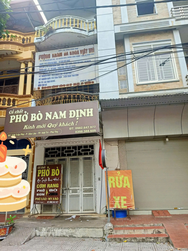 Chính Chủ Cho Thuê Nhà Nguyên Căn Mặt Đường Trần Phú – Tp Việt Trì, Phú Thọ
