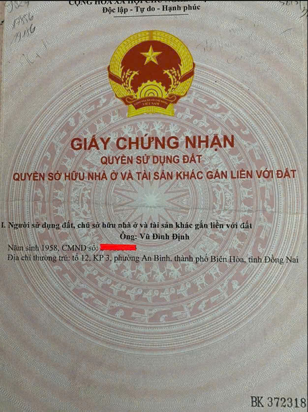 Chính Chủ Cần Bán Nhà Mặt Tiền Trung Tâm Tp. Biên Hòa - Vị Trí Vàng Kinh Doanh