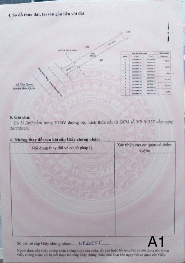Bán Đất Mặt Tiền Đường Minh Thắng – Quang Minh, Giá Chỉ 900 Triệu