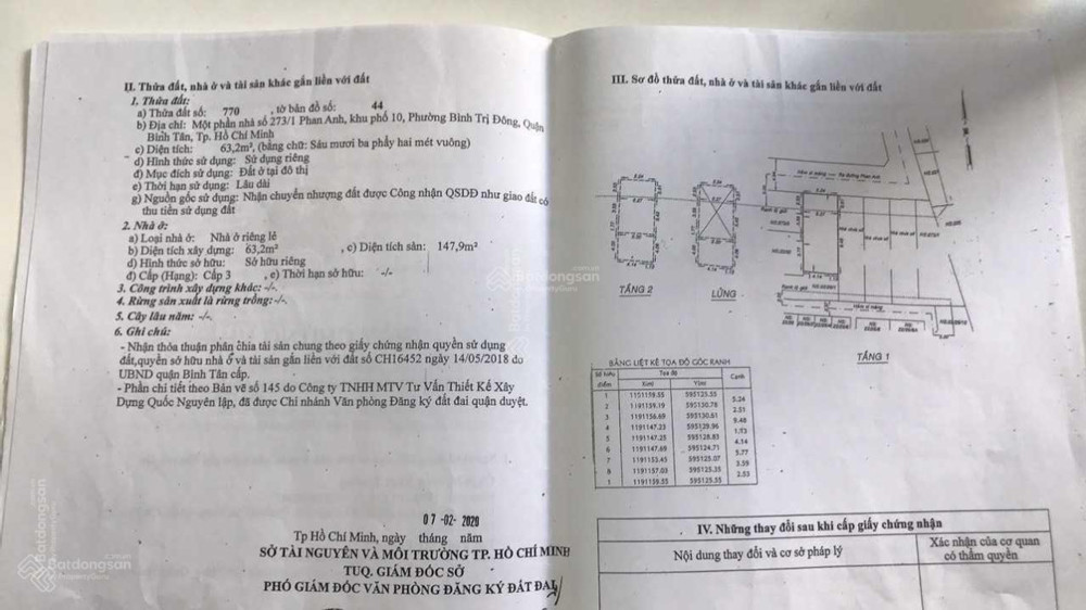 Bán Nhà 3 Lầu Và Kho Sản Xuất Đường Phan Anh 321M2 Giá 22,5 Tỷ Đã Tách Ra 5 Sổ