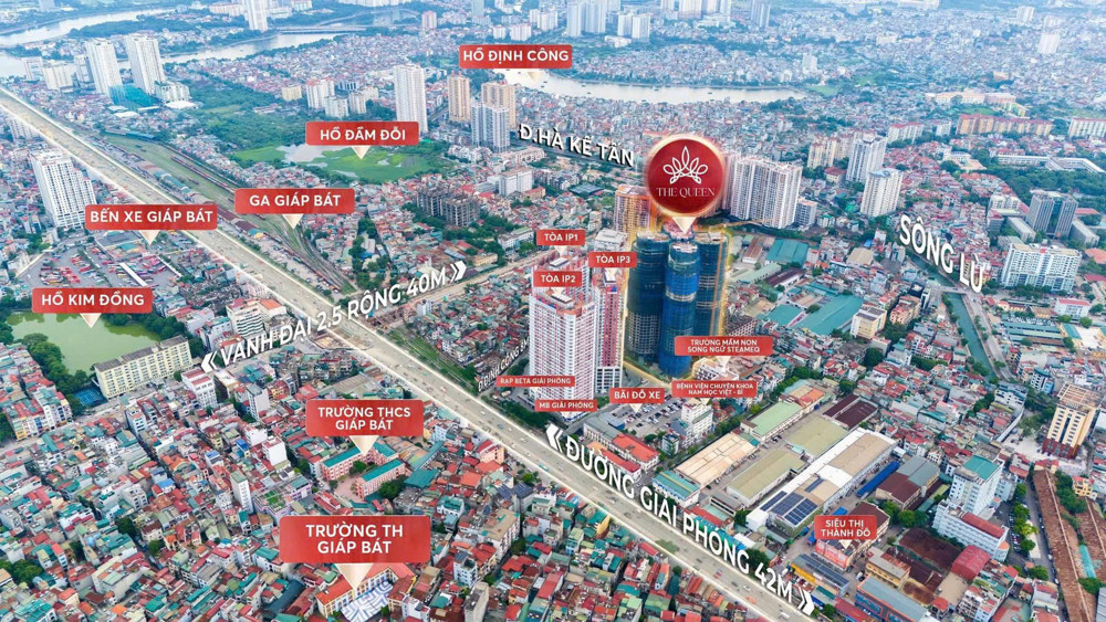 Bán 3 Căn Ngoại Giao Đẹp Nhất Dự Án The Queen - 360 Giải Phóng, Phương Liệt, Hà Nội