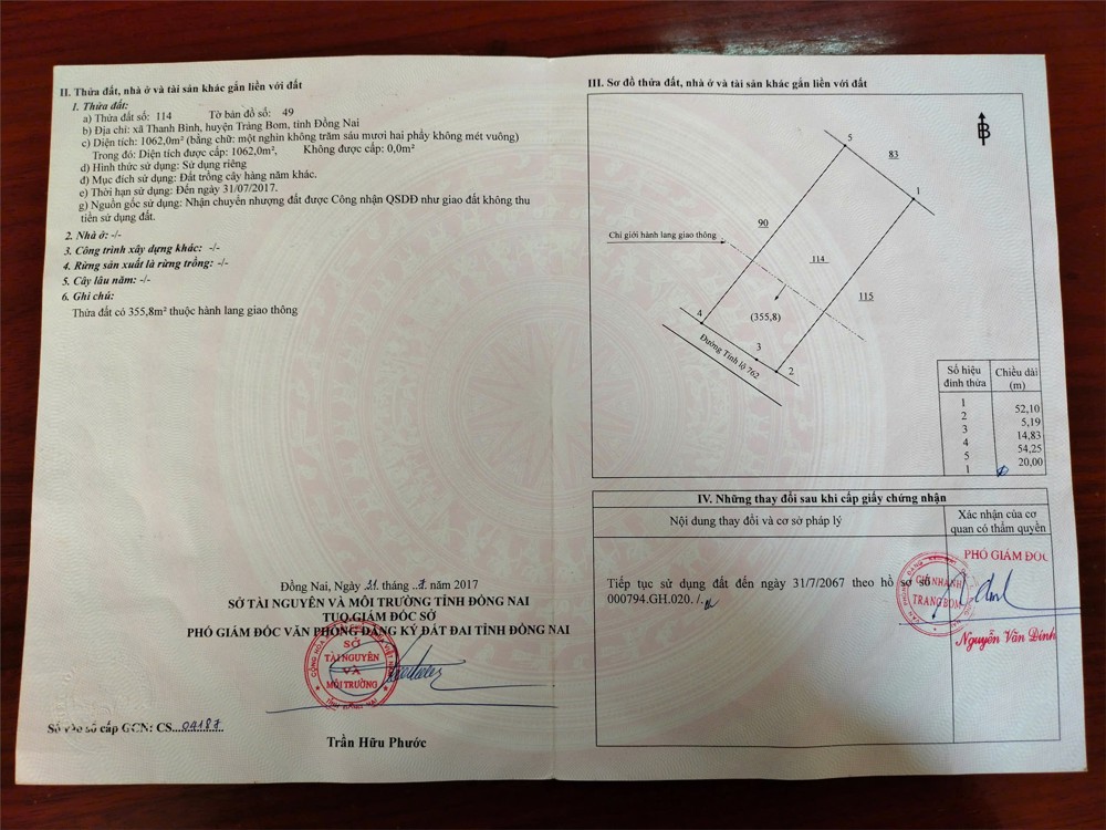 Vị Trí Đẹp - Đầu Tư Sinh Lời - Bán Nhà Xưởng Mặt Tiền Tỉnh Lộ 762 - Xã Bàu Hàm, Đồng Nai