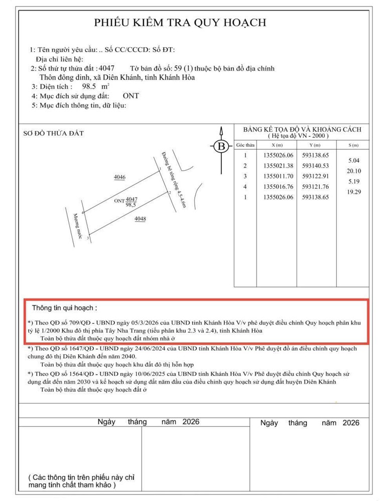 Đất Dân Cắt Tại Xã Diên Toàn , Cách Chợ Đông Dinh Và Trường Tiểu Học Diên Toàn Chỉ 150M