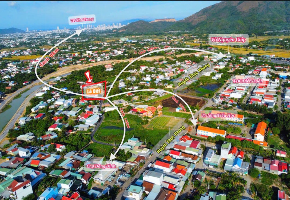 Đất Dân Cắt Tại Xã Diên Toàn , Cách Chợ Đông Dinh Và Trường Tiểu Học Diên Toàn Chỉ 150M