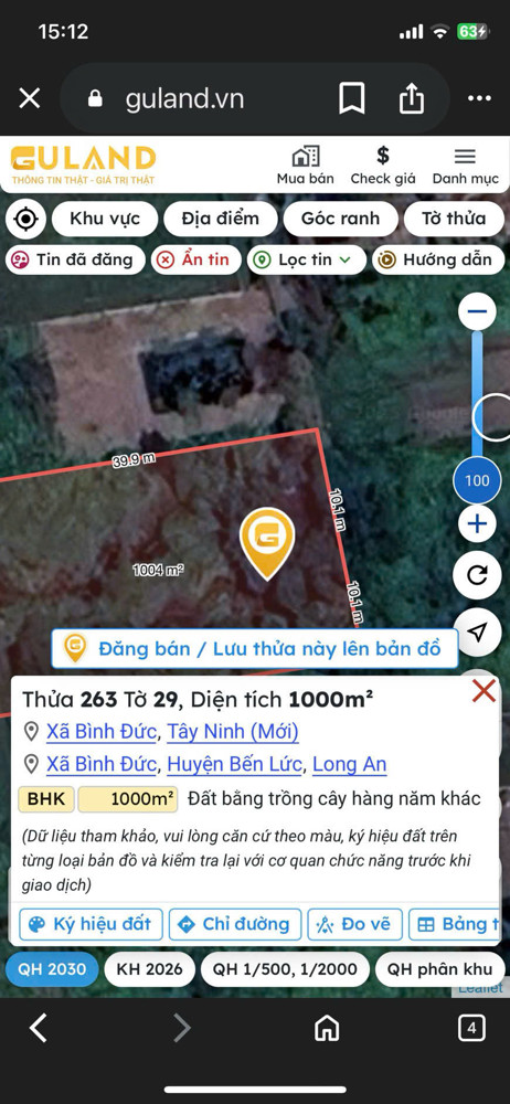 Cơ Hội Đầu Tư Sinh Lời - Siêu Phẩm Làm Nhà Vườn 1.000M² Tại Xã Bình Đức, Bến Lức, Long An