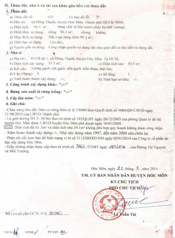 Hạ Giá Sốc – Nhà Mặt Tiền Huỳnh Thị Na, Hóc Môn – Chốt Nhanh 5 Tỷ