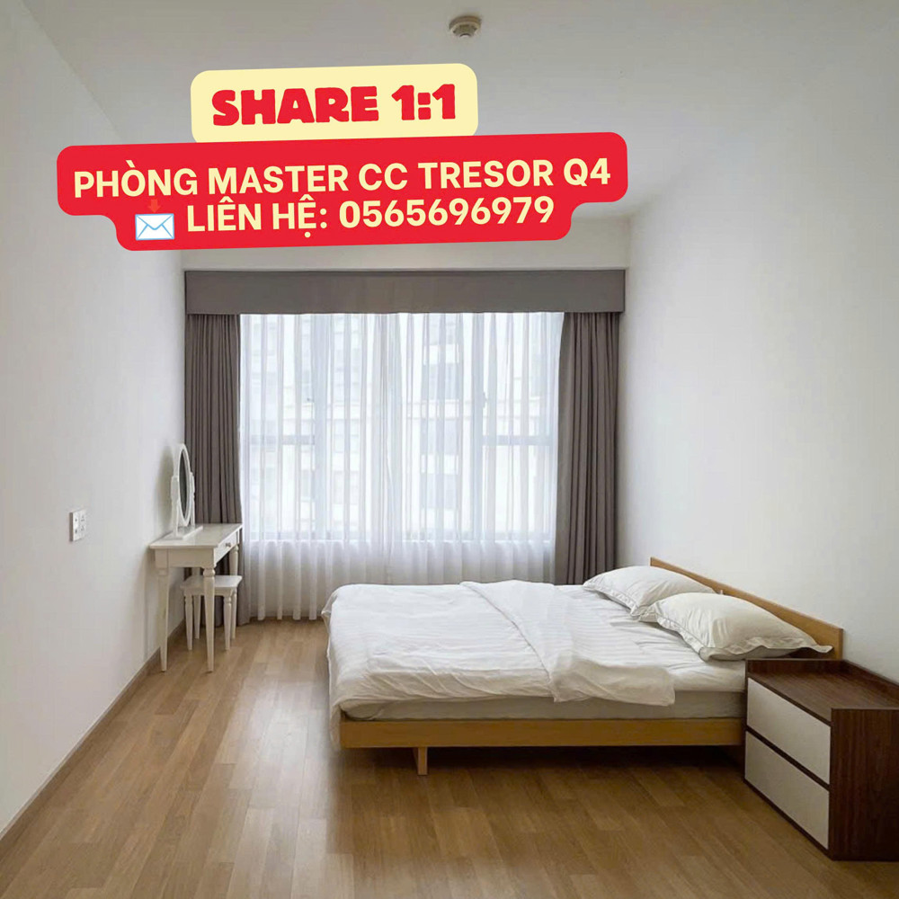 Tìm Bạn Nữ Nhân Viên Văn Phòng Ở Ghép Căn Hộ Master The Tresor Quận 4