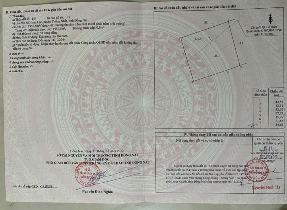 Đầu Tư Là Sinh Lời - Chính Chủ Bán Lô Đất Full Sổ Hồng Xã Hưng Lộc, Thống Nhất, Đồng Nai