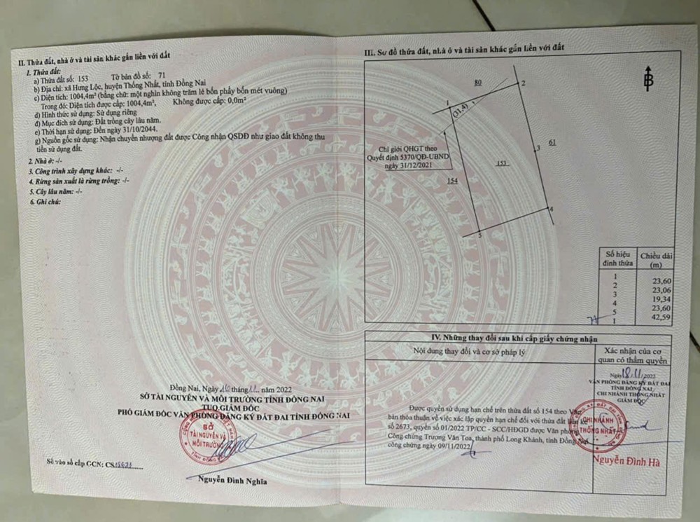 Đầu Tư Là Sinh Lời - Chính Chủ Bán Lô Đất Full Sổ Hồng Xã Hưng Lộc, Thống Nhất, Đồng Nai