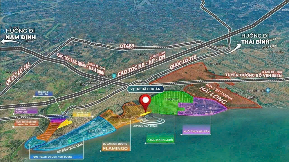 Bán Gấp Giá Rẻ Đất Mặt Biển Phân Lô Fo Hải Xuân 100M, Mặt Tiền 5M, Nhỉnh 1 Tỷ, Hải Hậu, Nam Định