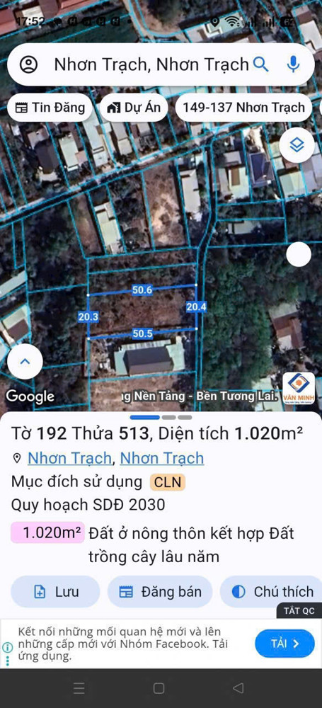 Gửi 500 Ace Bán Phụ Lô Đất Ở Kp Phước Thịnh, Phường Nhơn Trạch, Tp Đồng Nai, Hh 2% Ace Nhận Đủ