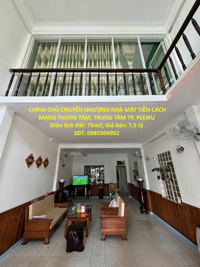 Chính Chủ Chuyển Nhượng Nhà Mặt Tiền Trung Tâm Tp. Pleiku – Vị Trí Vàng Kinh Doanh