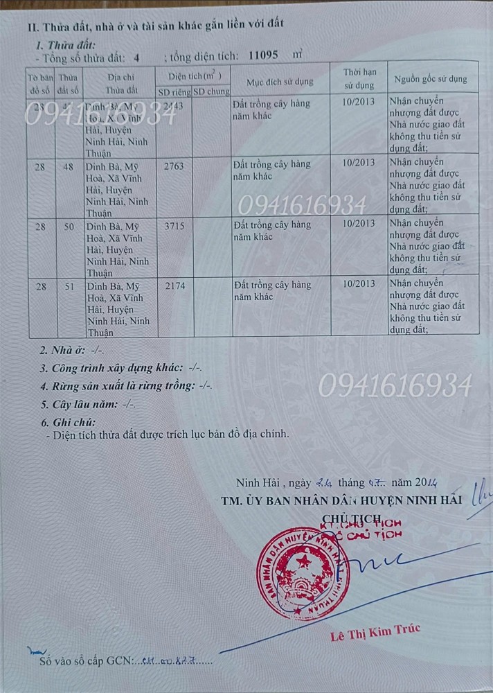 Chính Chủ Cần Bán Lô Đất Mặt Tiền Siêu Đẹp Tại Xã Vĩnh Hải, Huyện Ninh Hải, Ninh Thuận - Giá Siêu