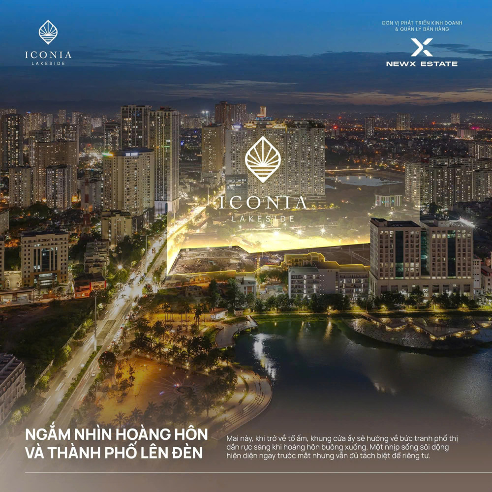 Căn Hộ 2Pn - Hướng Đông Nam- Sở Hữu Vị Trí Đẹp Tại**iconia Lakeside -54 Tố Hữu