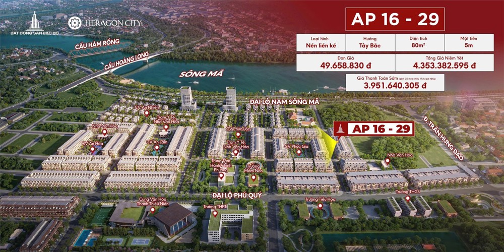 Heragon City – Nam Ngạn. Giá Đợt 1. Đất Nền Ra Sổ. Không Cần Xây