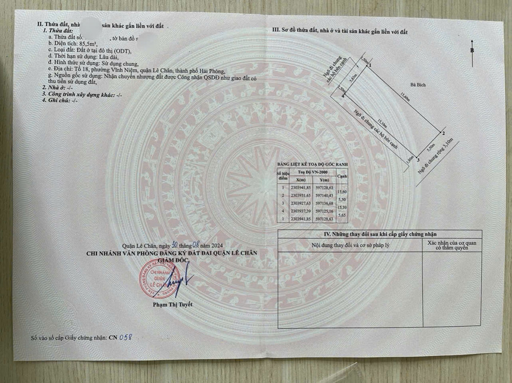 Lô Đất Đẹp Mặt Ngõ Thiên Lôi - Góc 3 Mặt Thoáng, Vị Trí Cực Hiếm