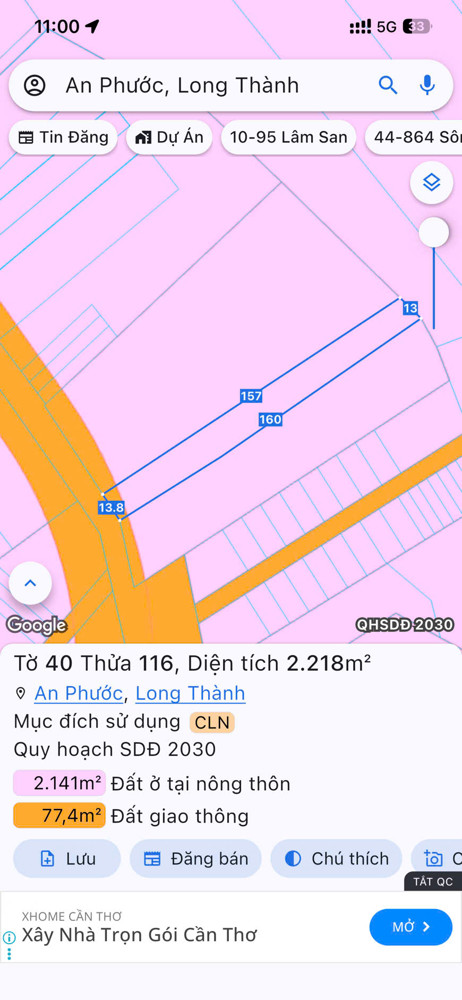 Đất Mặt Tiền An Phước – Long Thành