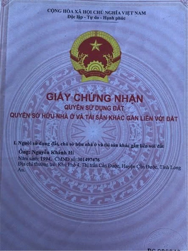 Đất Đẹp – Giá Tốt – Chính Chủ Cần Bán Đất Tại Xã Phước Đông, Huyện Cần Đước, Tỉnh Long An