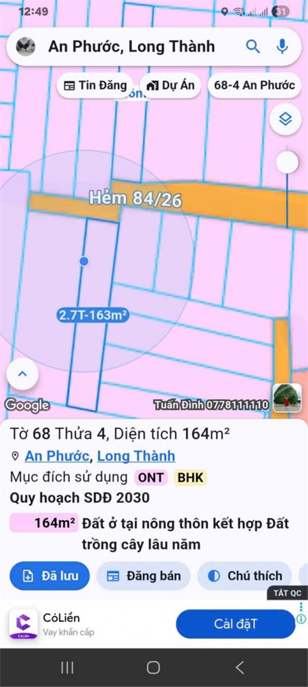 Đầu Tư Sinh Lời - Chính Chủ Bán Lô Đất Xã An Phước, Long Thành, Đồng Nai