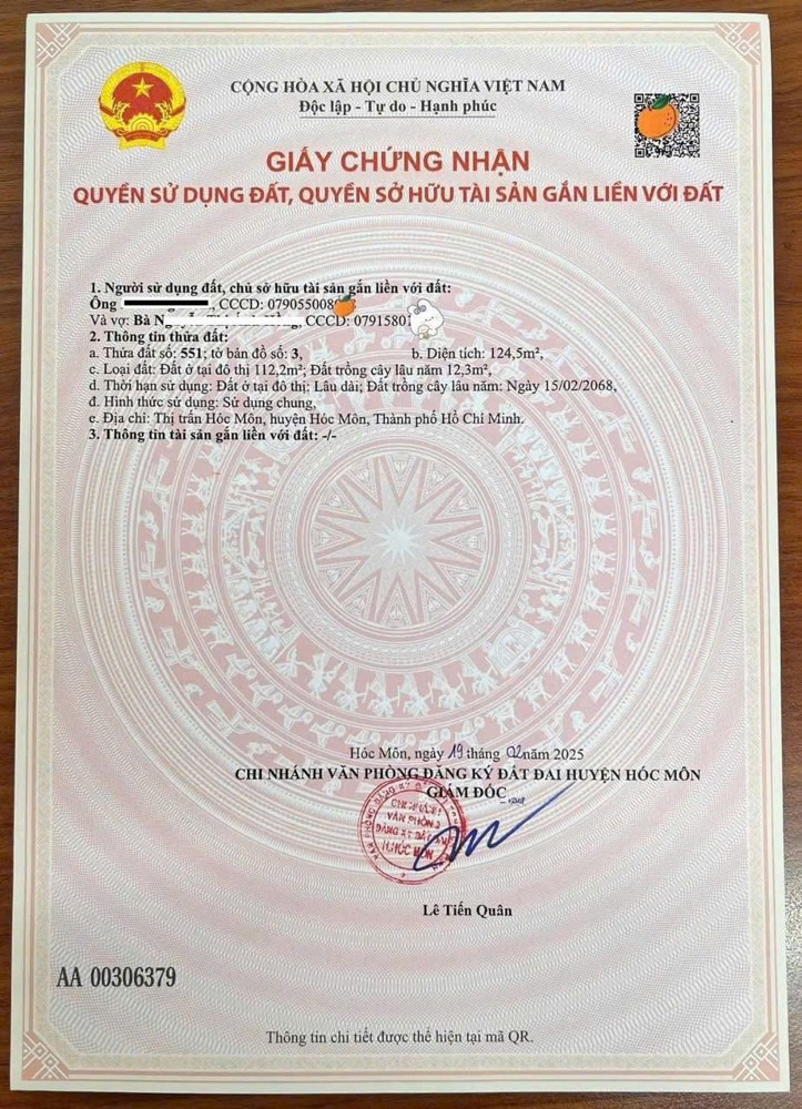 Đất Đẹp- Giá Tốt Bán Nhanh Lô Đất Đầu Tư Là Sinh Lời Tại Huyện Hóc Môn, Tphcm
