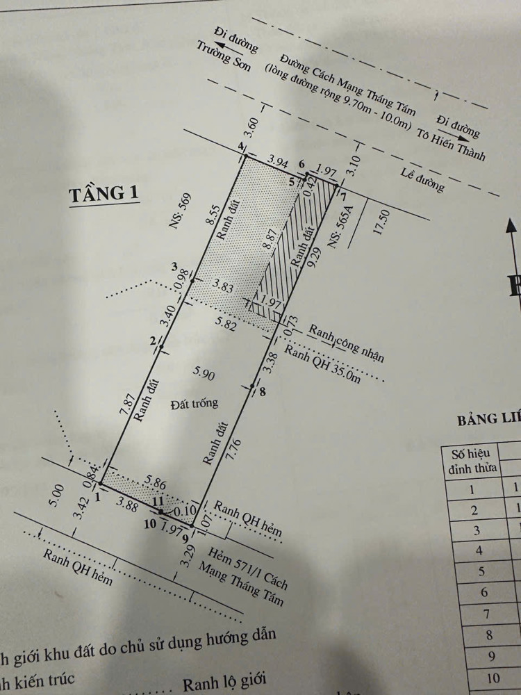 Đầu Tư Sinh Lời –Cần Bán Lô Đất Mặt Tiền Tại Đ. Cách Mạng Tháng 8, Phường 15, Quận 10, Tp. Hcm