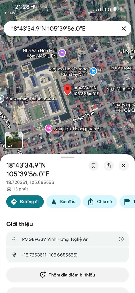 Đất Đẹp – Giá Đầu Tư – Chính Chủ Cần Bán Lô Đất Tại X. Nghi Kim, Tp. Vinh, T. Nghệ An