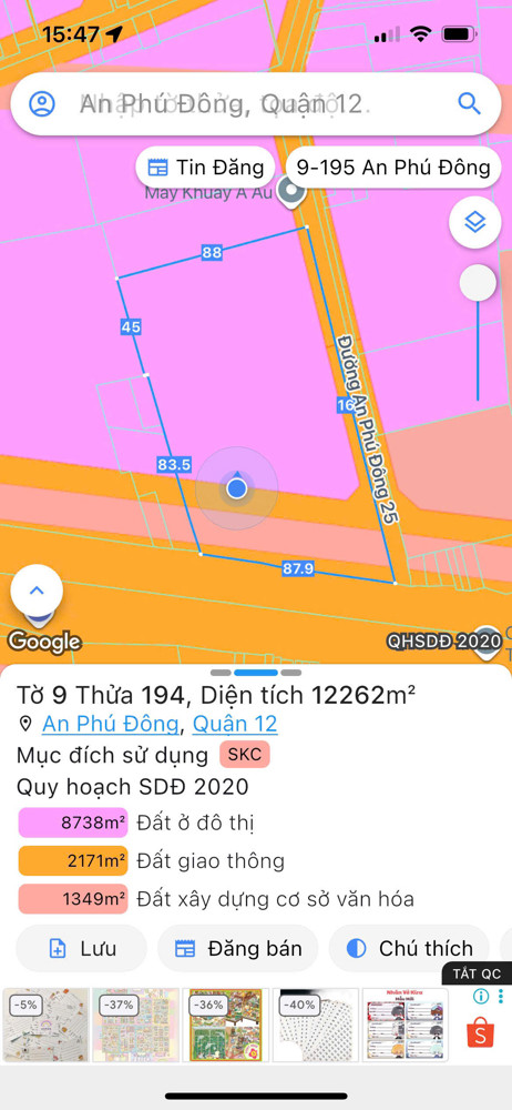 Sở Hữu Quỹ Đất Lớn Quận 12. 12.262M², Vị Trí Tiềm Năng. Quy Mô Lớn