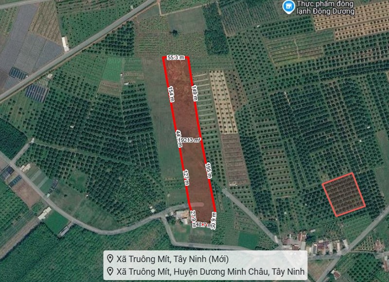 [L2682*] 1.8Ha Đất Trồng Sầu Riêng Sát Chợ Truông Mít - Giá 5.X Tỷ