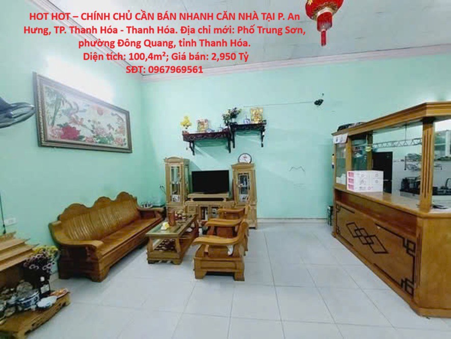 Hot Hot – Chính Chủ Cần Bán Nhanh Căn Nhà Tại P. An Hưng, Tp. Thanh Hóa - Thanh Hóa